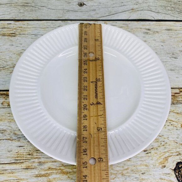 Johnson Brothers ATHENA White Ribbed Smooth England Ironstone Bread Plate Set 3 - Picture 9 of 16